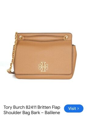 Tory Burch Britten Leather Shoulder/ Crossbody Bag